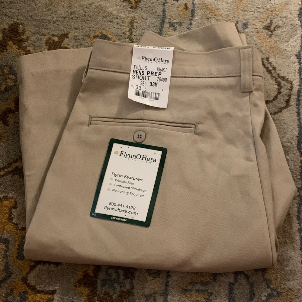 Men's Khaki Prep Chino Shorts